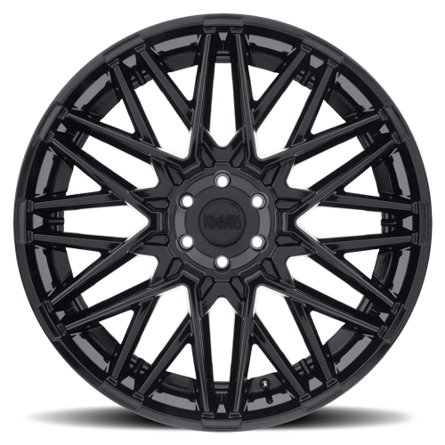 Black Rhino MOROCCO Gloss Black 24x10 +25 5x139.7mm 78.1mm - Wheelwiz
