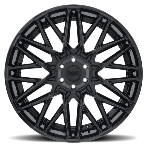 Black Rhino MOROCCO Gloss Black 22x10 +35 5x127mm 71.5mm - Wheelwiz