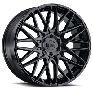 Black Rhino MOROCCO Gloss Black 20x9 +20 6x114.3mm 76.1mm - Wheelwiz
