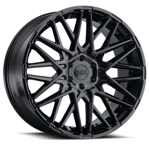 Black Rhino MOROCCO Gloss Black 24x10 +35 6x135mm 87.1mm - WheelWiz