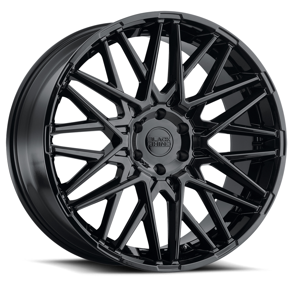 Black Rhino MOROCCO Gloss Black 24x10 +35 6x135mm 87.1mm - WheelWiz