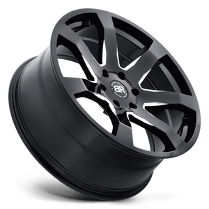 Black Rhino MOZAMBIQUE Gloss Black & Milled 20x8.5 +35 5x114.3mm 76.1mm - WheelWiz