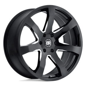 Black Rhino MOZAMBIQUE Gloss Black & Milled 18x8.5 +35 5x120mm 76.1mm - WheelWiz