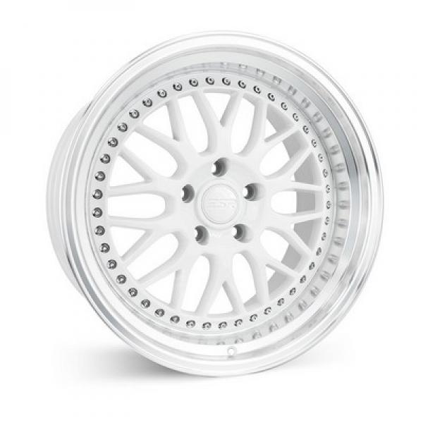 ESR Wheels SR01 GLOSS WHITE/MACHINE LIP 17x8.5 +35 5x114.3mm 72.6mm - Wheelwiz