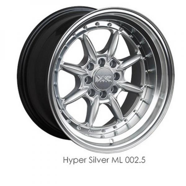 XXR Wheels XXR 002.5 Hyper Silver / Ml 15x8 0 4x100|4x114.3mm 73.1mm - Wheelwiz
