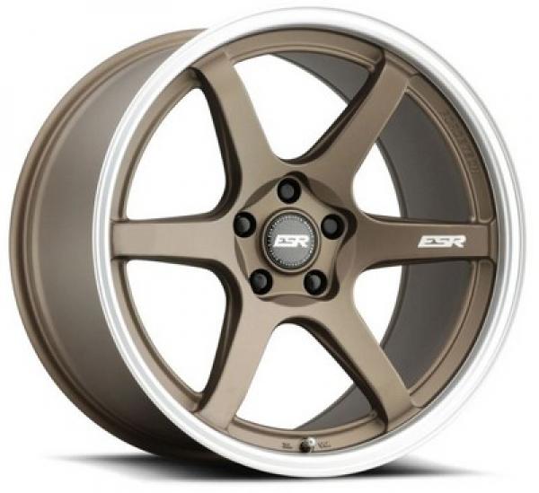 ESR Wheels AP6 Matte Bronze Machined Lip 18x8.5 +35 5x114.3mm 72.6mm - Wheelwiz
