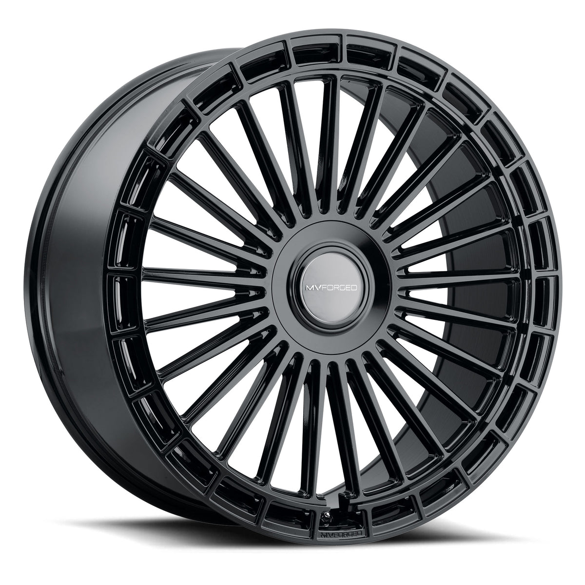 MV Forged MVF40 GLOSS BLACK 22x10.5 +40 5x120mm 72.6mm