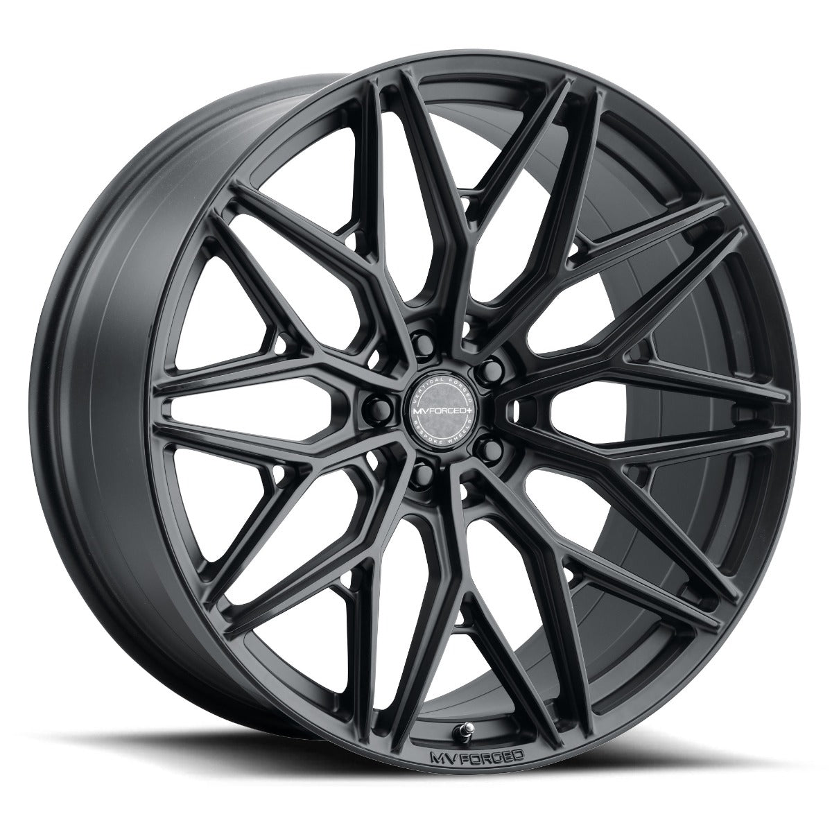 MV Forged MVF2 SATIN BLACK 22x9 0 Custommm 72.6mm