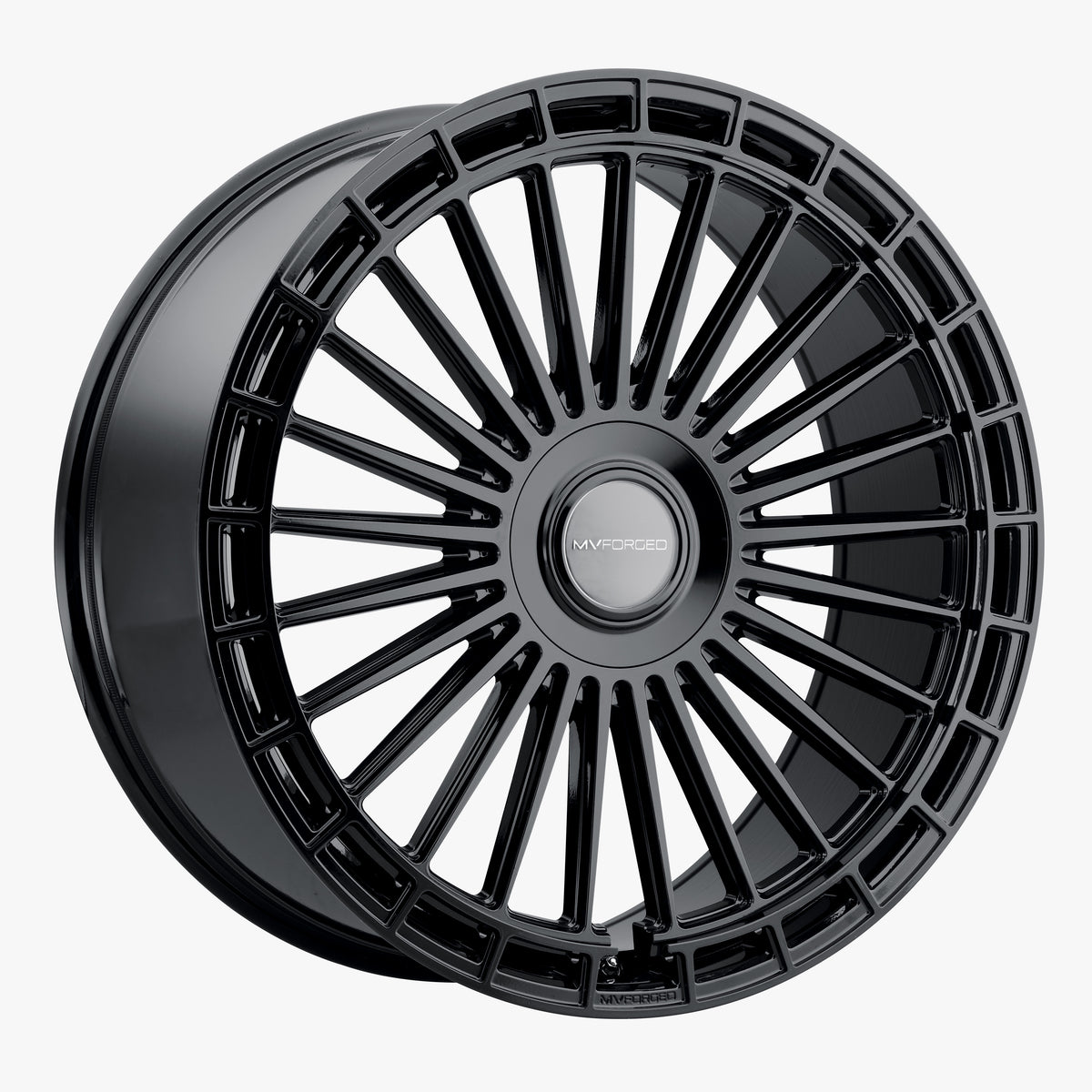MV Forged MVF40 GLOSS BLACK 22x10.5 0 Custommm 72.6mm