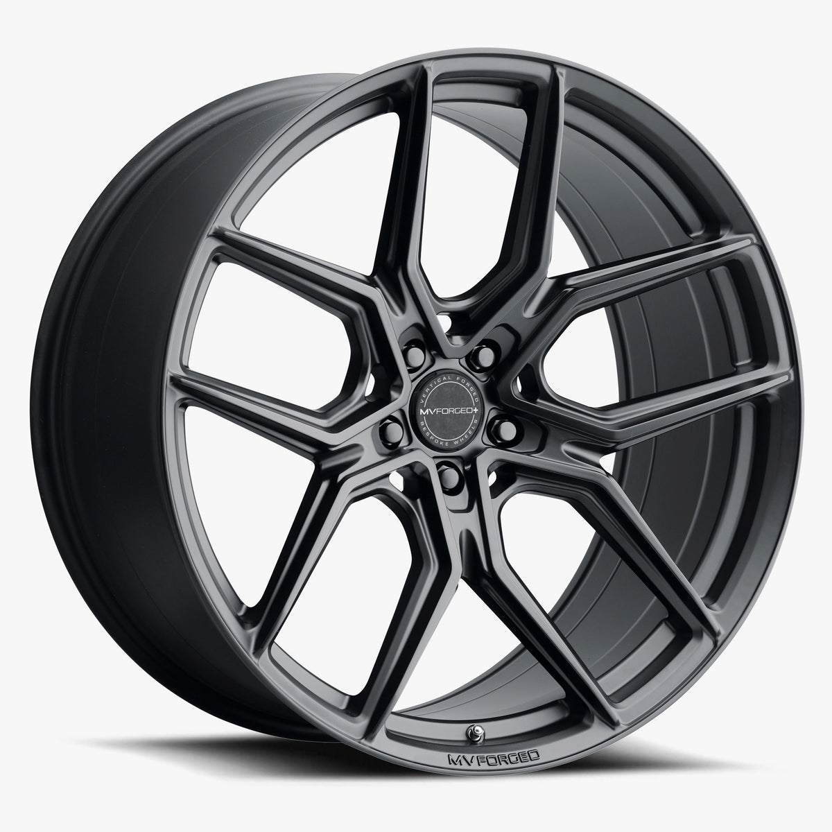 MV Forged MVF5 SATIN BLACK 22x12 0 Custommm 72.6mm
