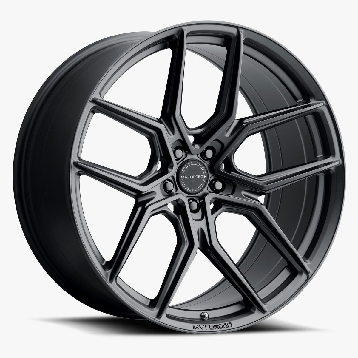 MV Forged MVF5 SATIN BLACK 20x11 +10 5x112mm 66.6mm
