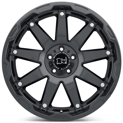 Black Rhino OCEANO Gloss Gun Black W/ Stainless Bolts 18x9.5 +12 6x139.7mm 112.1mm - WheelWiz