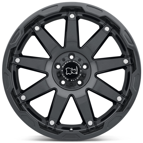 Black Rhino OCEANO Gloss Gun Black W/ Ss Bolts 20x9.5 +12 6x139.7mm 112.1mm - Wheelwiz