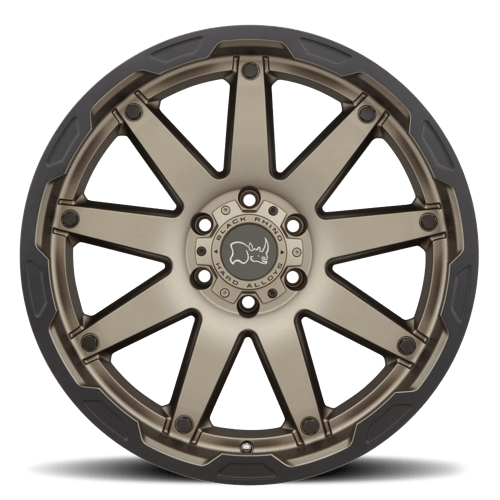 Black Rhino OCEANO Matte Bronze W/ Black Ring 18x9.5 +12 6x139.7mm 112.1mm - WheelWiz