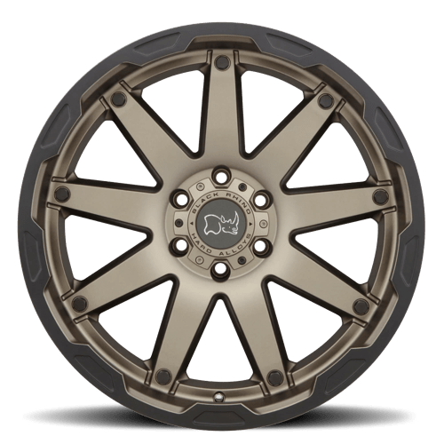 Black Rhino OCEANO Matte Bronze W/ Black Ring 20x9.5 +12 6x139.7mm 112.1mm - Wheelwiz