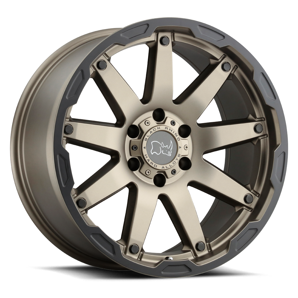 Black Rhino OCEANO Matte Bronze W/ Black Ring 20x12 -44 6x139.7mm 112.1mm - WheelWiz