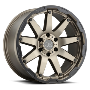 Black Rhino OCEANO Matte Bronze W/ Black Ring 17x9.5 0 5x139.7mm 78.1mm - WheelWiz