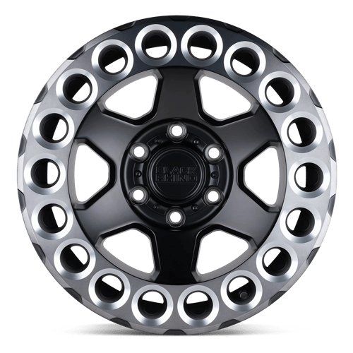 Black Rhino ODESSA Matte Black W/ Machined Tint Lip & Milled Rings 20x9.5 -18 5x127mm 71.5mm - Wheelwiz