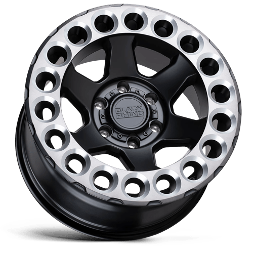 Black Rhino ODESSA Matte Black W/ Machined Tint Lip & Milled Rings 20x9.5 -18 5x127mm 71.5mm - Wheelwiz