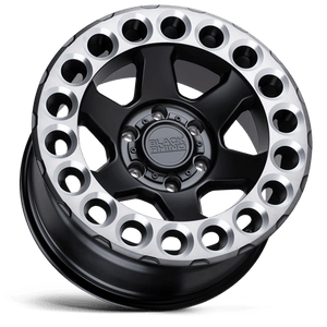 Black Rhino ODESSA Matte Black W/ Machined Tint Lip & Milled Rings 20x9.5 -18 5x127mm 71.5mm - Wheelwiz