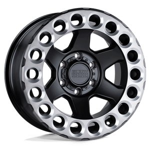 Black Rhino ODESSA Matte Black W/ Machined Tint Lip & Milled Rings 20x9.5 -18 5x127mm 71.5mm - Wheelwiz