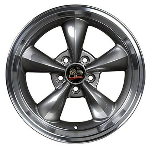 OE Wheels Replica FR01 Anthracite with Machined Lip 17x10.5 +27 5x114.3mm 70.6mm