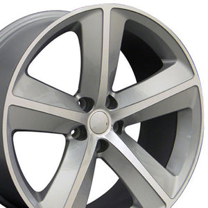 OE Wheels Replica DG05 Silver Machined 20x9.0 +20 5x115mm 71.5mm