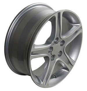 OE Wheels Replica LX01 Silver Machined 17x7.0 +50 5x114.3mm 60.1mm