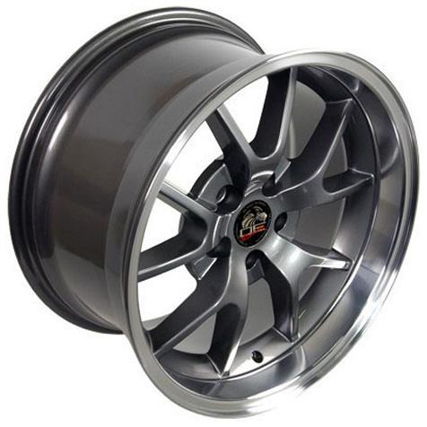 OE Wheels Replica FR05 Anthracite with Machined Lip 18x10.0 +22 5x114.3mm 70.6mm - Wheelwiz