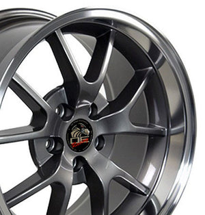 OE Wheels Replica FR05 Anthracite with Machined Lip 18x10.0 +22 5x114.3mm 70.6mm