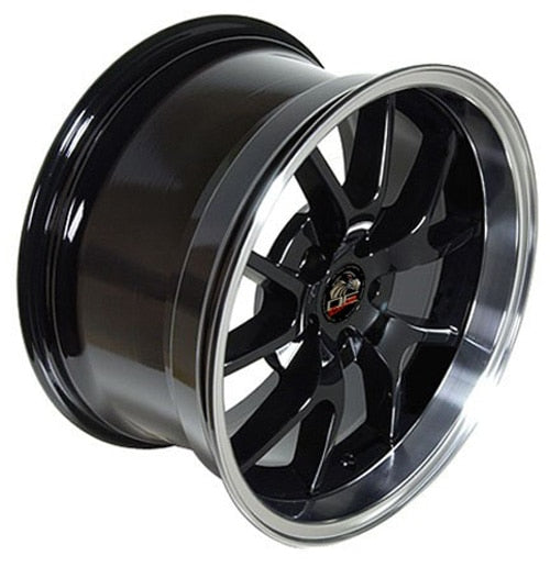 OE Wheels Replica FR05 Black with Machined Lip 18x10.0 +22 5x114.3mm 70.6mm - Wheelwiz