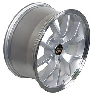 OE Wheels Replica FR05 Silver with Machined Lip 18x9.0 +24 5x114.3mm 70.6mm