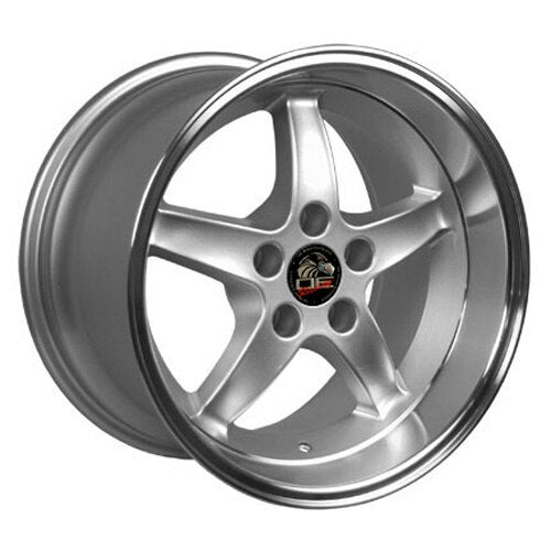 OE Wheels Replica FR04 Silver with Machined Lip 17x10.5 +27 5x114.3mm 70.6mm - Wheelwiz