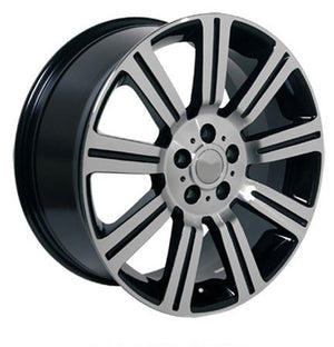 OE Wheels Replica LR01 Black Machined 22x10.0 +50 5x120mm 72.6mm