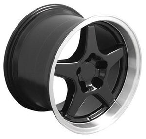 OE Wheels Replica CV01 Black with Machined Lip 17x11.0 +50 5x120.65mm 70.3mm