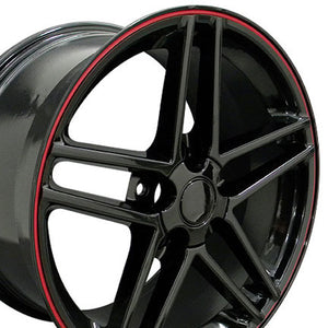 OE Wheels Replica CV07A Gloss Black 18x10.5 +56 5x120.65mm 70.3mm