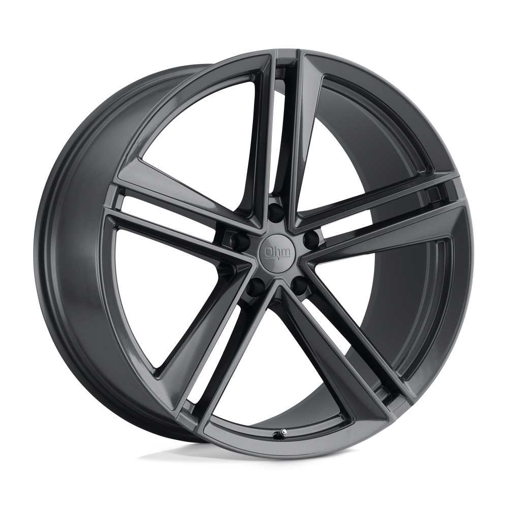 OHM LIGHTNING Gloss Gunmetal 20x9 +30 5x114.3mm 64.2mm - WheelWiz
