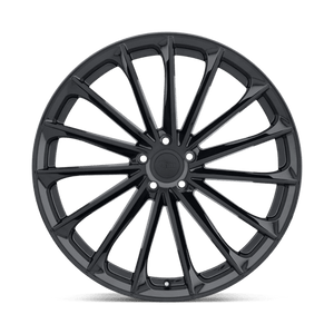 OHM PROTON Gloss Black 22x10.5 +40 5x120mm 64.2mm - Wheelwiz