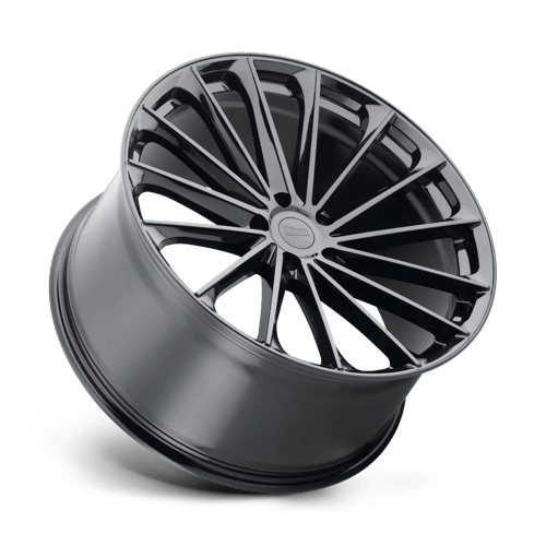 OHM PROTON Gloss Black 18x8.5 +30 5x120mm 64.2mm - Wheelwiz