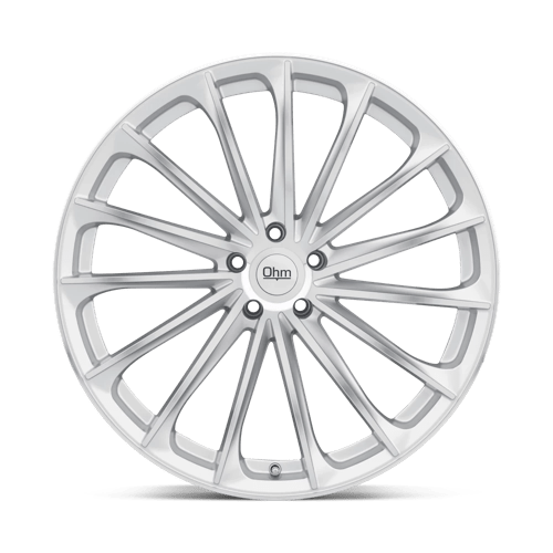 OHM PROTON Silver W/ Mirror Face 22x10.5 +40 5x120mm 64.2mm - Wheelwiz