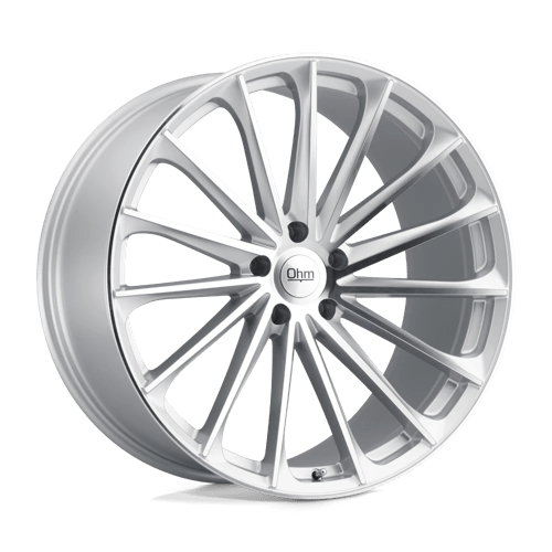 OHM PROTON Silver W/ Mirror Face 21x10.5 +30 5x120mm 64.2mm - Wheelwiz