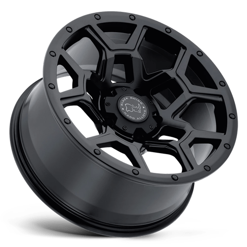 Black Rhino OVERLAND Matte Black 17x9.5 -18 6x139.7mm 112.1mm - Wheelwiz