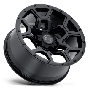 Black Rhino OVERLAND Matte Black 17x8 +35 5x114.3mm 76.1mm - Wheelwiz