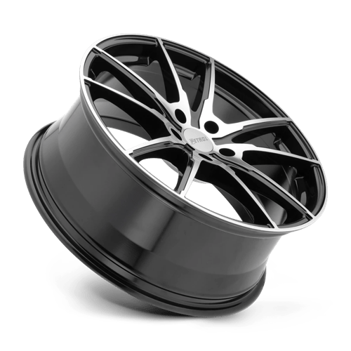 Petrol P0A Gloss Black W/ Mach Cut Face 17x8 +32 5x112mm 72.1mm - Wheelwiz