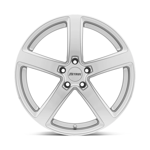 Petrol P2A Silver W/ Machined Cut Face 19x8 +40 5x114.3mm 76.1mm