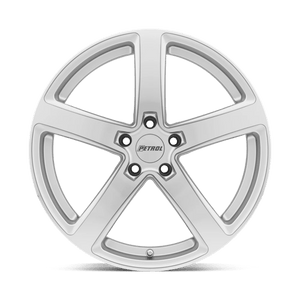 Petrol P2A Silver W/ Machined Cut Face 19x8 +40 5x114.3mm 76.1mm