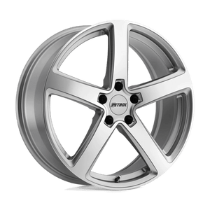 Petrol P2A Silver W/ Machined Cut Face 19x8 +35 5x120mm 76.1mm - Wheelwiz