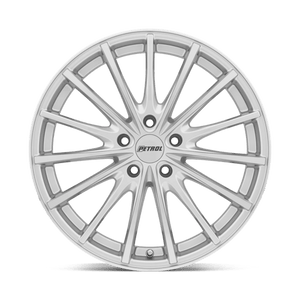 Petrol P3A Silver W/ Machined Cut Face 17x8 +40 5x114.3mm 76.1mm - Wheelwiz