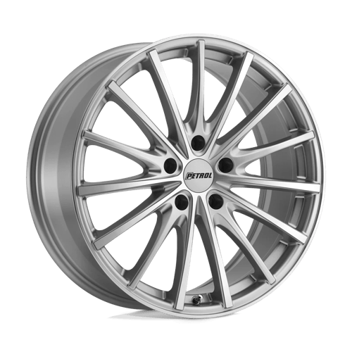 Petrol P3A Silver W/ Machined Cut Face 17x8 +35 5x120mm 76.1mm - Wheelwiz