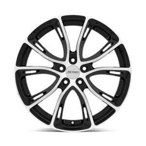 Petrol P5A Gloss Black W/ Mach Cut Face 18x8 +40 5x114.3mm 76.1mm - Wheelwiz